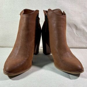 MIA Brown Western Ankle Boots Size 8.5